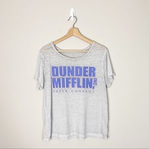 Dunder Mifflin Paper Company Gray Sheer T-Shirt